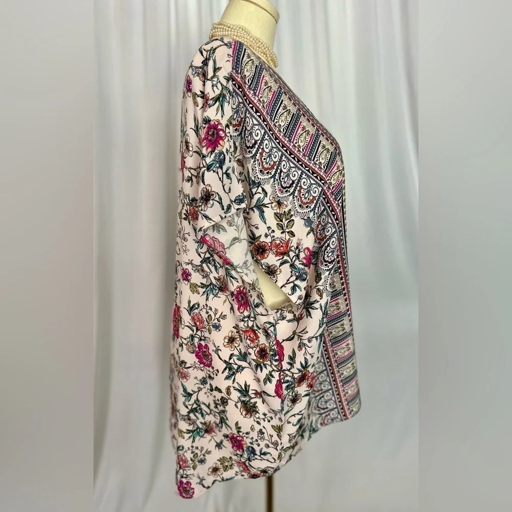 Eyeshadow Black and Red Boxy Tunic Top (748)